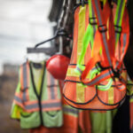 Photo of safety equipment on a construction site